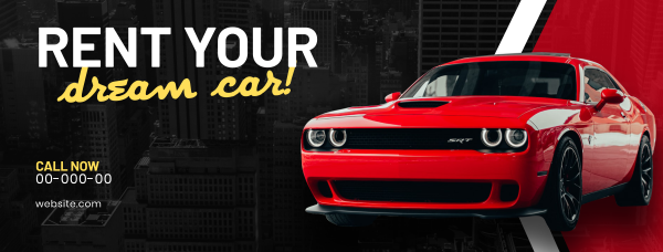 Dream Car Rental Facebook Cover Design Image Preview