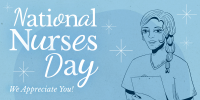 Midcentury Nurses' Day Twitter Post Image Preview