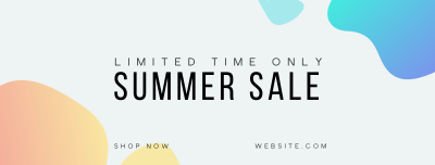 Summer Sale Puddles  Facebook cover Image Preview