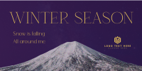Winter Season Twitter Post Design