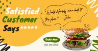 Customer Feedback Food Facebook Ad Design