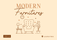 Classy Furnitures Postcard Design