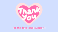 Cute Thank You Facebook event cover Image Preview