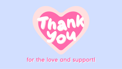 Cute Thank You Facebook event cover Image Preview