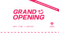 Grand Opening Modern Grunge Facebook event cover Image Preview