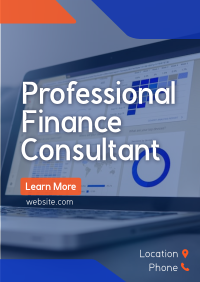 Professional Finance Consultant Poster Design