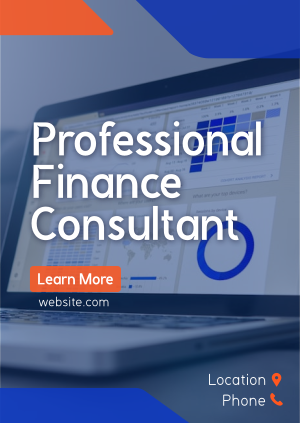 Professional Finance Consultant Poster Image Preview