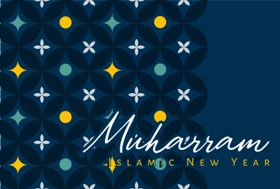 Muharram Monogram Pinterest board cover Image Preview