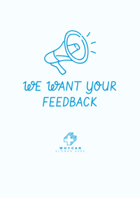 Feedback Megaphone Poster Image Preview