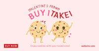 Valentine Cookies Facebook Ad Design