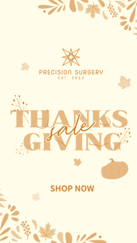 Thanksgiving Autumn Sale TikTok Video Image Preview