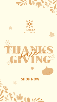 Thanksgiving Autumn Sale Video Image Preview