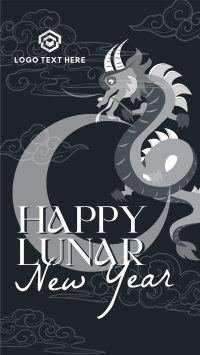 Lunar New Year Dragon YouTube short Image Preview