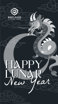 Lunar New Year Dragon YouTube Short Image Preview