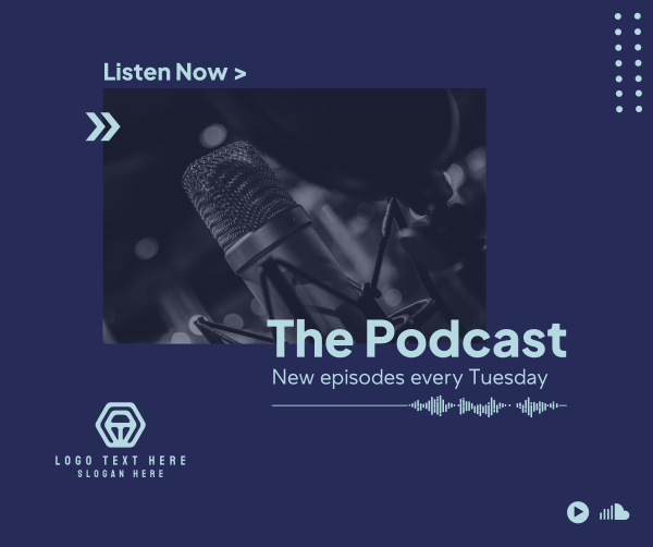 Podcast Stream Facebook Post Design Image Preview