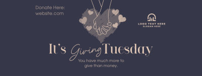 Giving Tuesday Hand Facebook cover Image Preview