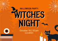 Witches Night Postcard Image Preview