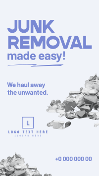 Professional Junk Removal Facebook Story Design