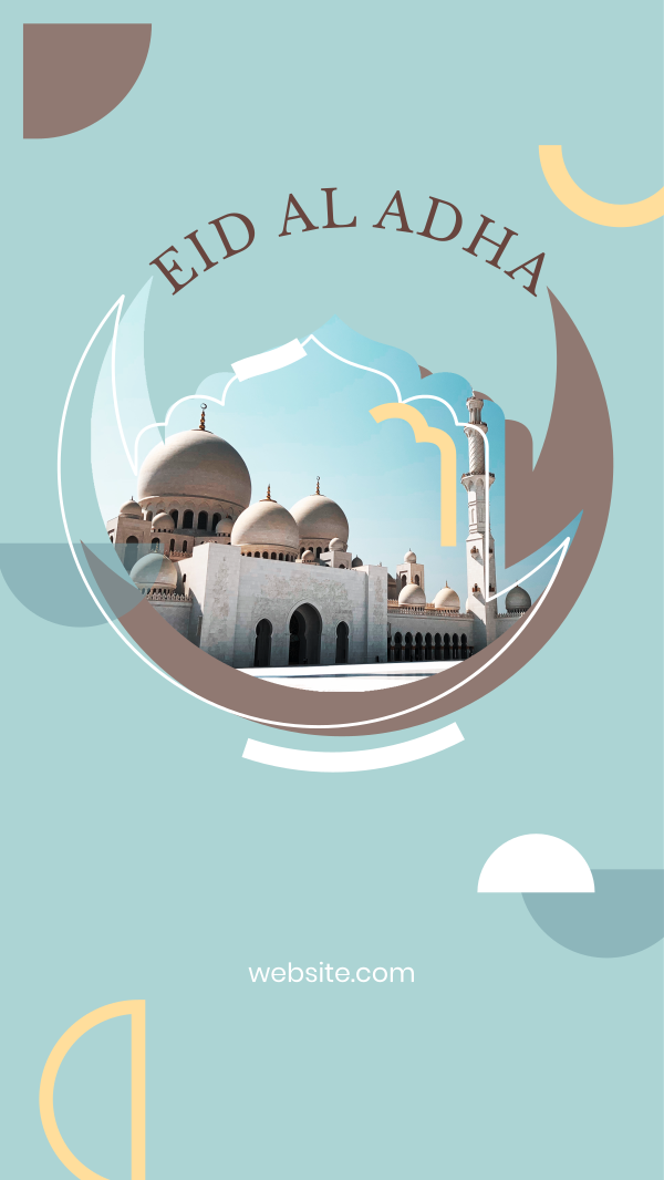 Eid Al Adha Shapes Instagram Story Design
