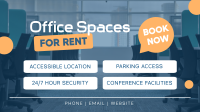 Tranquil Office Space Facebook Event Cover Design