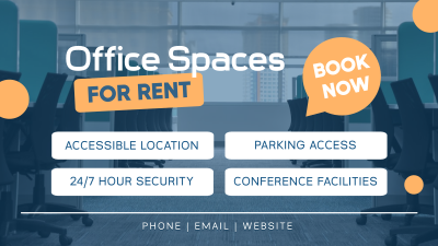 Tranquil Office Space Facebook event cover Image Preview