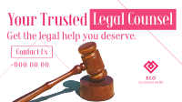 Trusted Legal Counsel Facebook Event Cover Design