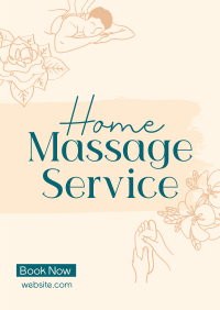 Home Massage Service Poster Design