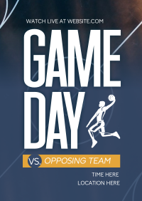 Basketball Game Day Poster Image Preview