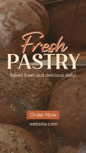 Rustic Pastry Bakery Facebook story Image Preview