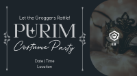 Purim Costume Party Facebook Event Cover Image Preview