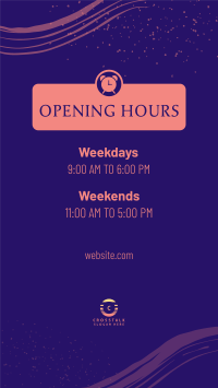 New Opening Hours Facebook story Image Preview