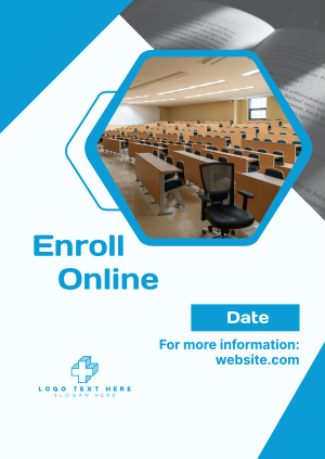 College Online Enrollment Poster Image Preview