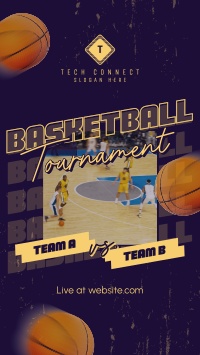 Basketball Game Tournament Instagram Story Design