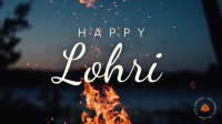 Lohri Fire Facebook Event Cover Design