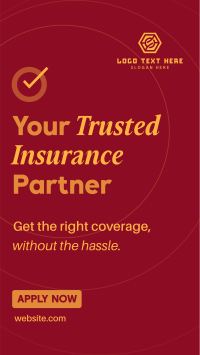 Minimalist Modern Insurance TikTok video Image Preview