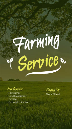 Farming Services Instagram story Image Preview