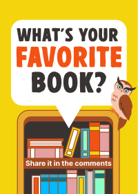 Q&A Favorite Book Flyer Design