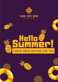 Hello Summer Poster Design