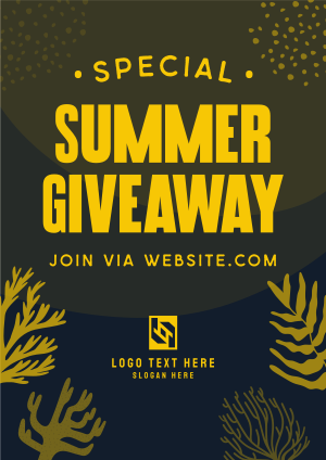 Corals Summer Giveaway Flyer Image Preview