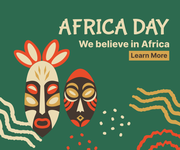 Africa Day Masks Facebook Post Design Image Preview