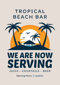 Tropical Beach Bar Poster Image Preview