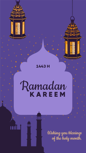 Ramadan Kareem Greetings Instagram story Image Preview