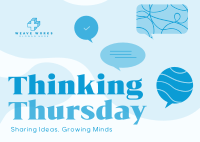 Thinking Thursday Blobs Postcard Image Preview