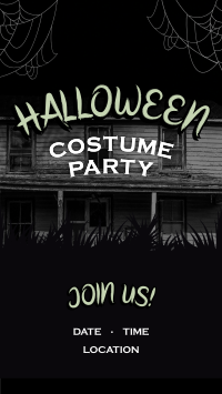 Haunted Halloween Party Instagram Story Design