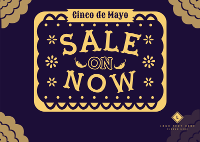 Cinco de Mayo Picado Sale Postcard Image Preview