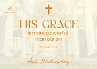 His Grace Postcard Image Preview