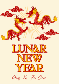 Happy Lunar New Year Flyer Image Preview