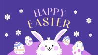 Easter Eggs & Bunny Greeting Animation Image Preview
