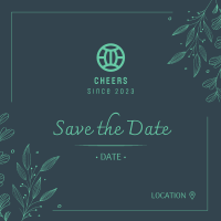 Save the Date Ornamental Plant Instagram post Image Preview