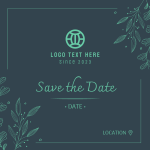 Save the Date Ornamental Plant Instagram post Image Preview